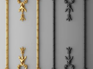 modanatura boiserie Modello 3D