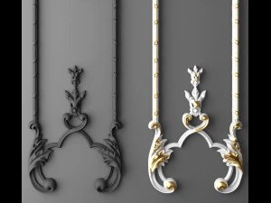 modanatura boiserie Modello 3D