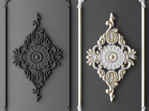 boiserie molding Modelo 3D