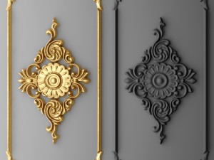 boiserie molding Modelo 3D