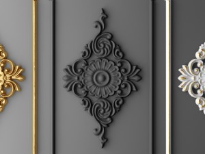boiserie molding Modelo 3D