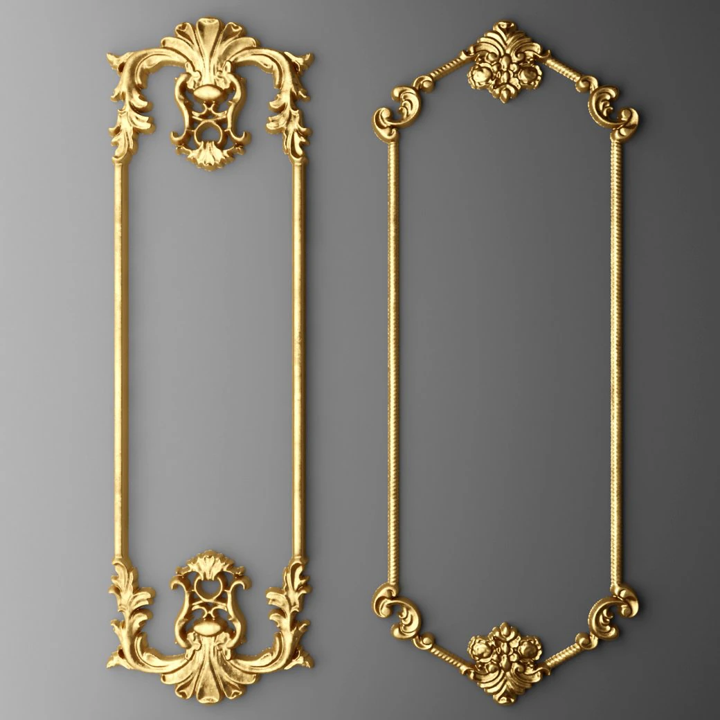 boiserie molding 3D Model .c4d .max .obj .3ds .fbx .stl .blend 