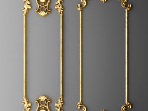 boiserie molding Modello 3D