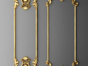 moldagem de boiserie Modelo 3D