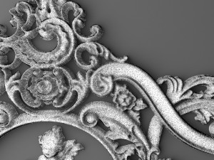 rosette round molding Modello 3D