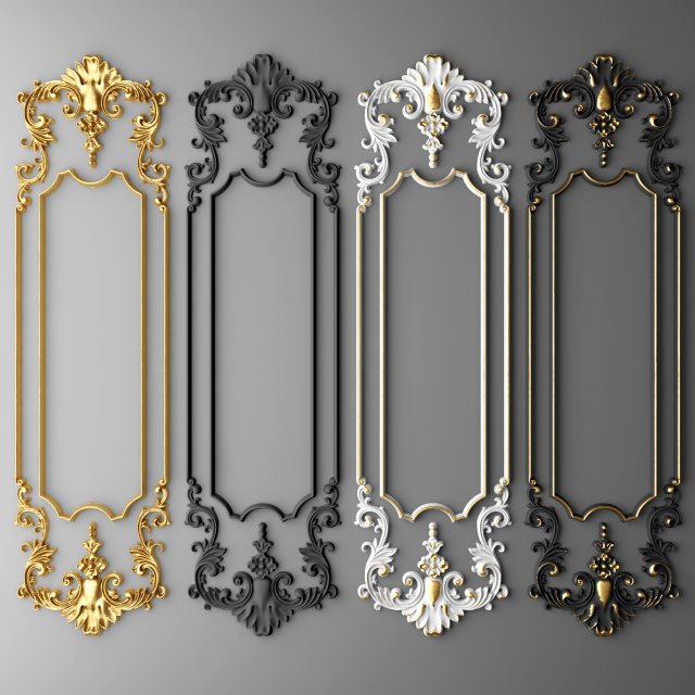 boiserie molding Modèle 3D .c4d .max .obj .3ds .fbx .stl .blend 