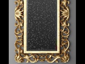 baroque frame mirror Modelo 3D