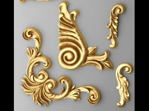 boiserie molding 3D Model