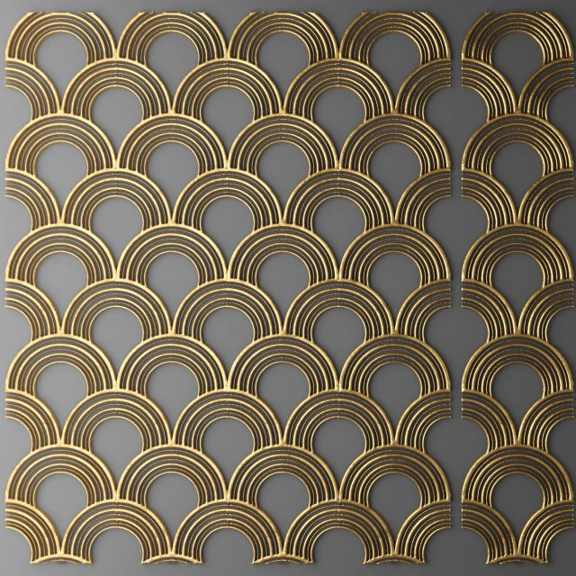 Futurismo de painel 3D Modelo 3D .c4d .max .obj .3ds .fbx .stl .blend