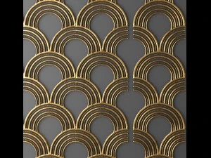 Futurismo de painel 3D Modelo 3D