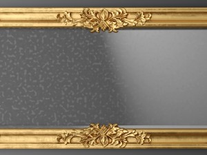 baroque frame mirror Modelo 3D