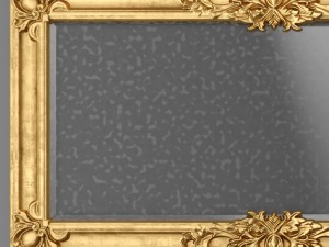 baroque frame mirror Modelo 3D