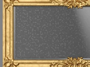 baroque frame mirror 3D Model