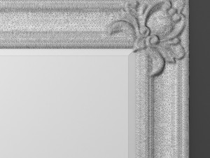 baroque frame mirror Modelo 3D