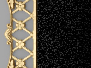 baroque frame mirror 3D Model