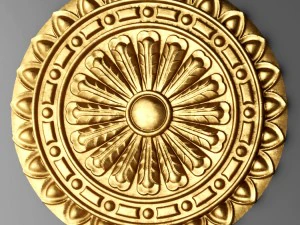 rosette round molding 3D Model