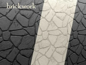 dinding batu bata Model 3D