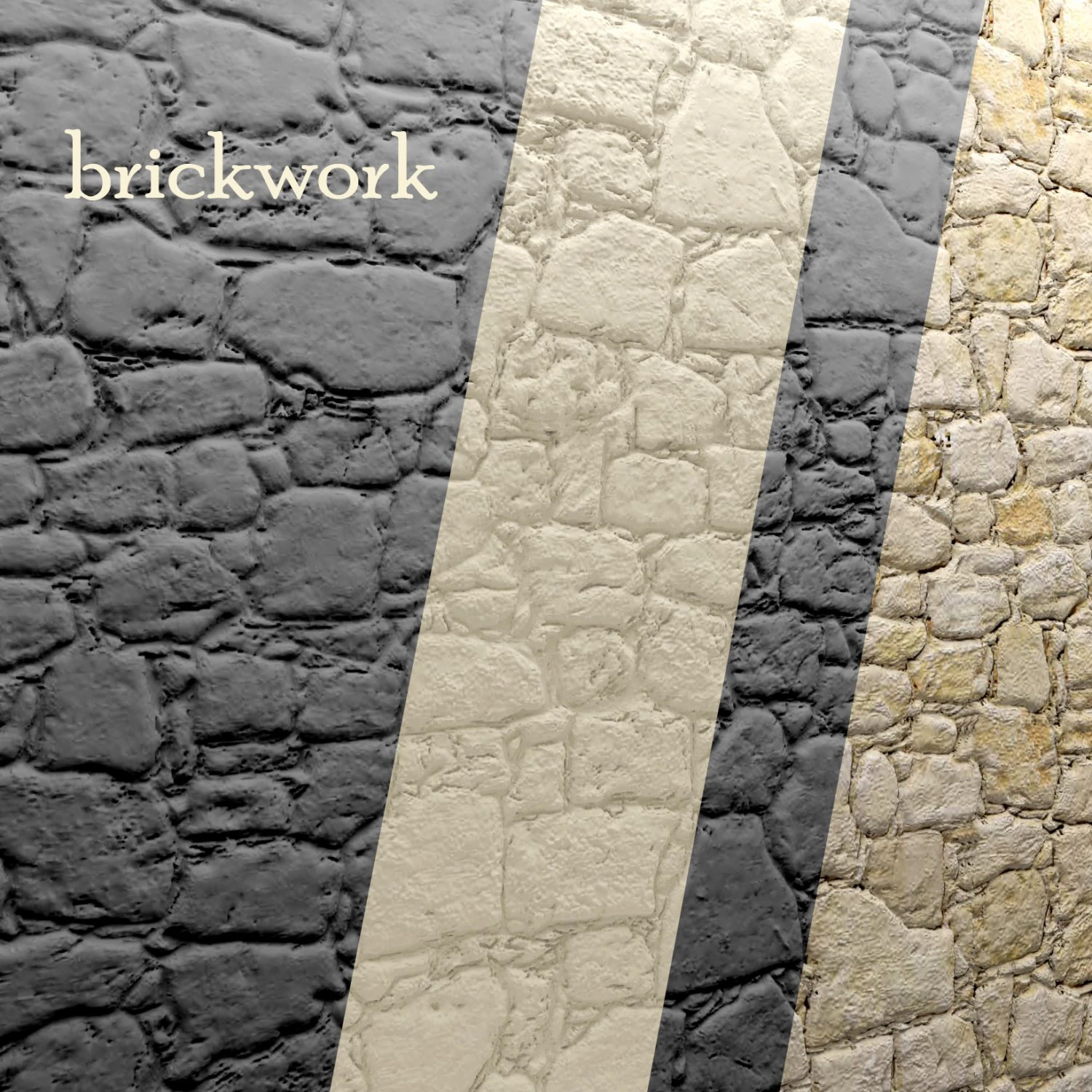 bricks wall 3D Model .c4d .max .obj .3ds .fbx .stl .blend 