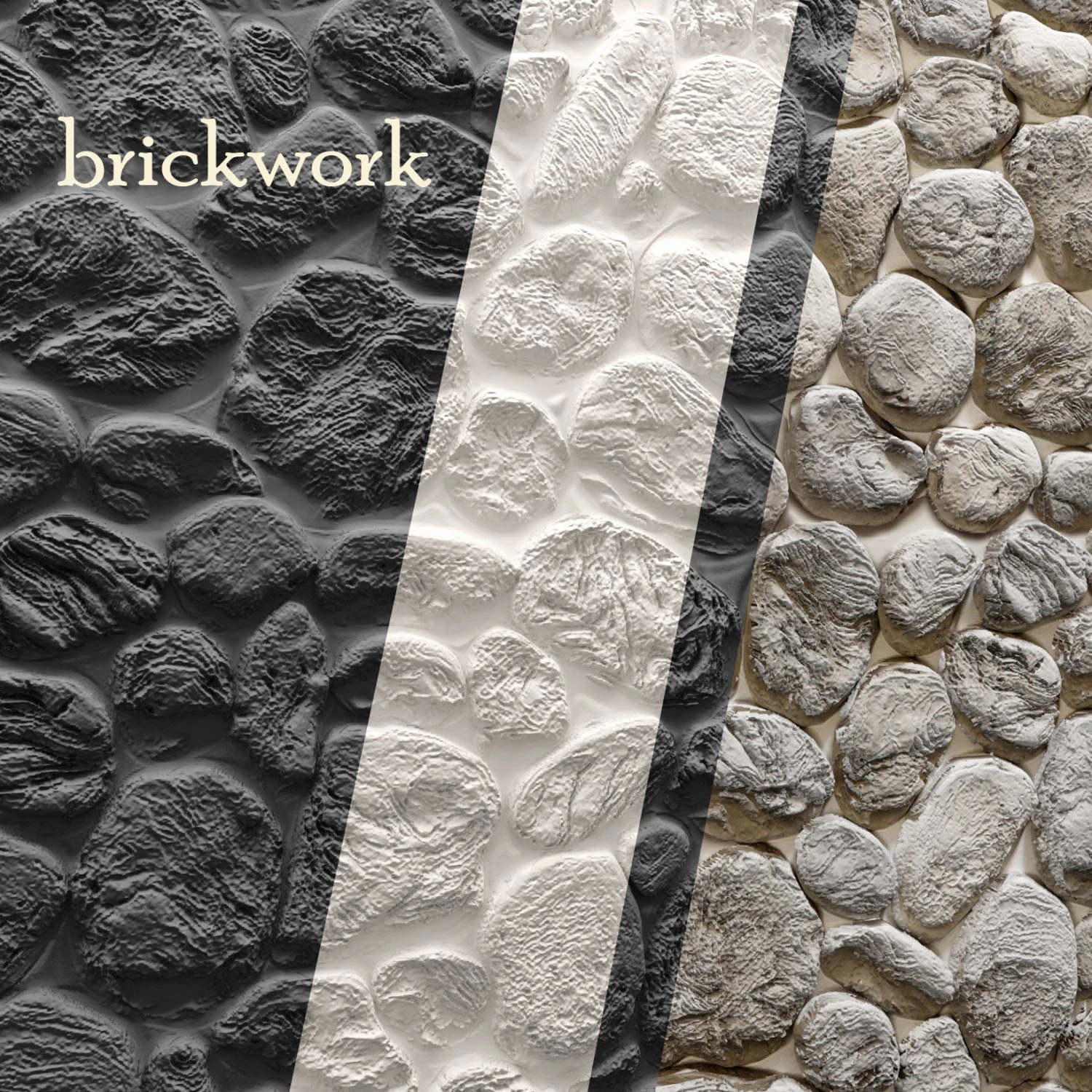 bricks wall 3D Model .c4d .max .obj .3ds .fbx .stl .blend 