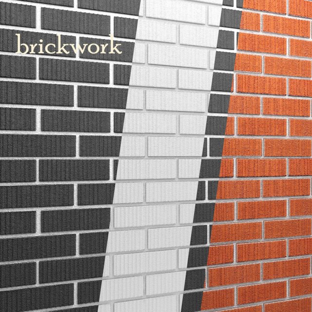bricks wall Model 3D .c4d .max .obj .3ds .fbx .stl .blend 