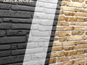 muro di mattoni Modello 3D