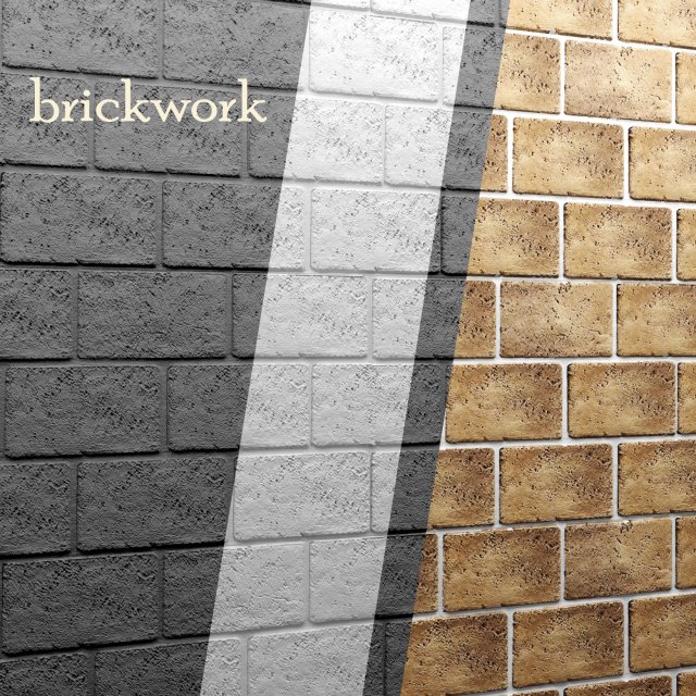 bricks wall Model 3D .c4d .max .obj .3ds .fbx .stl .blend 