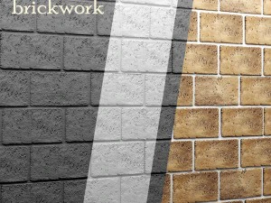 Ziegelmauer 3D Modell