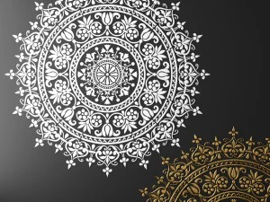 moulure ronde rosace Modèle 3D