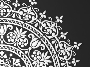 rosette round molding 3D Model