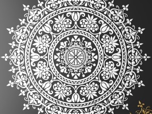 rosette round molding 3D Model