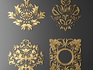 rosette molding 3Dモデル
