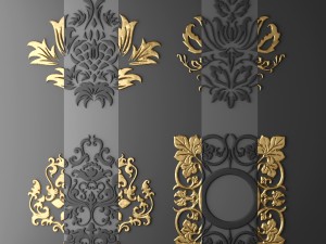 rosette molding Modelo 3D