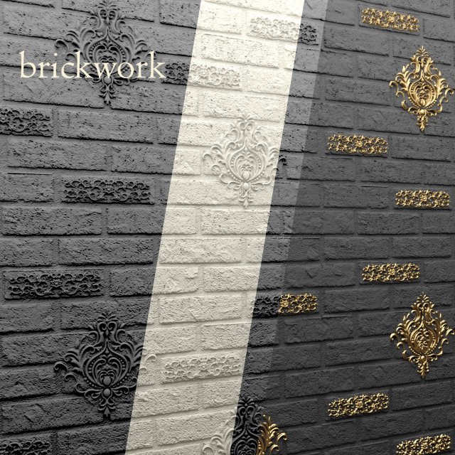 bricks wall 3d 3D 模型 .c4d .max .obj .3ds .fbx .stl .blend 
