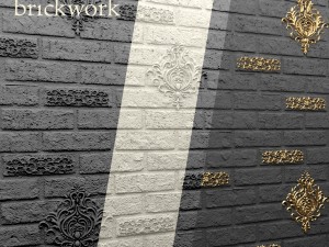 bricks wall 3d Modello 3D