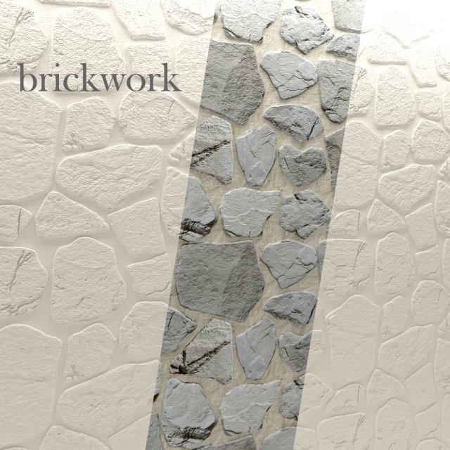 bricks wall 3d 3D Model .c4d .max .obj .3ds .fbx .stl .blend 
