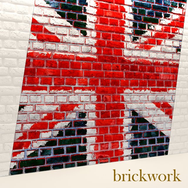 bricks wall 3d 3D मॉडल .c4d .max .obj .3ds .fbx .stl .blend 