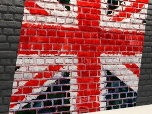 bricks wall 3d 3D Model