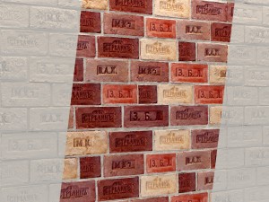 bricks wall 3d 3D Model