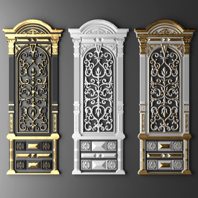 fretwork 3D मॉडल .c4d .max .obj .3ds .fbx .stl .blend 