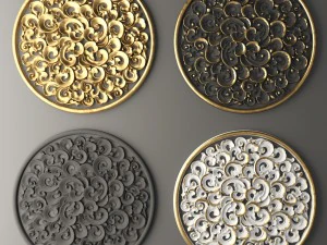 розетка кругла молдинг 3D Модель