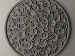 rosette round molding 3D Model