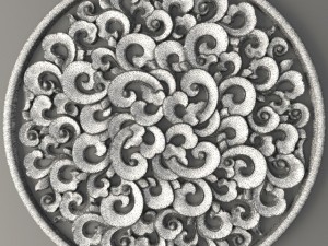 rosette round molding Modelo 3D