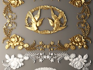 rosette molding 3Dモデル