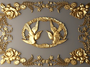 rosette molding 3D-Modell