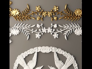 rosette molding 3D-Modell