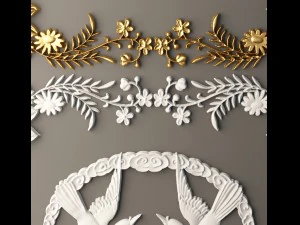 rosette molding 3D Model