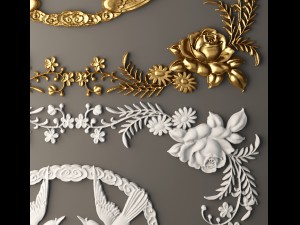 rosette molding 3D-Modell