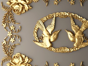 rosette molding 3D-Modell