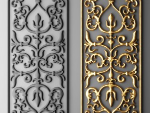 fretwork grille Modelo 3D