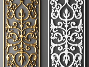 fretwork grille Modelo 3D